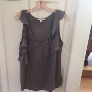 Gray banana republic blouse